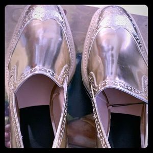 ZARA GOLD SHINNY SHINNY SHOES